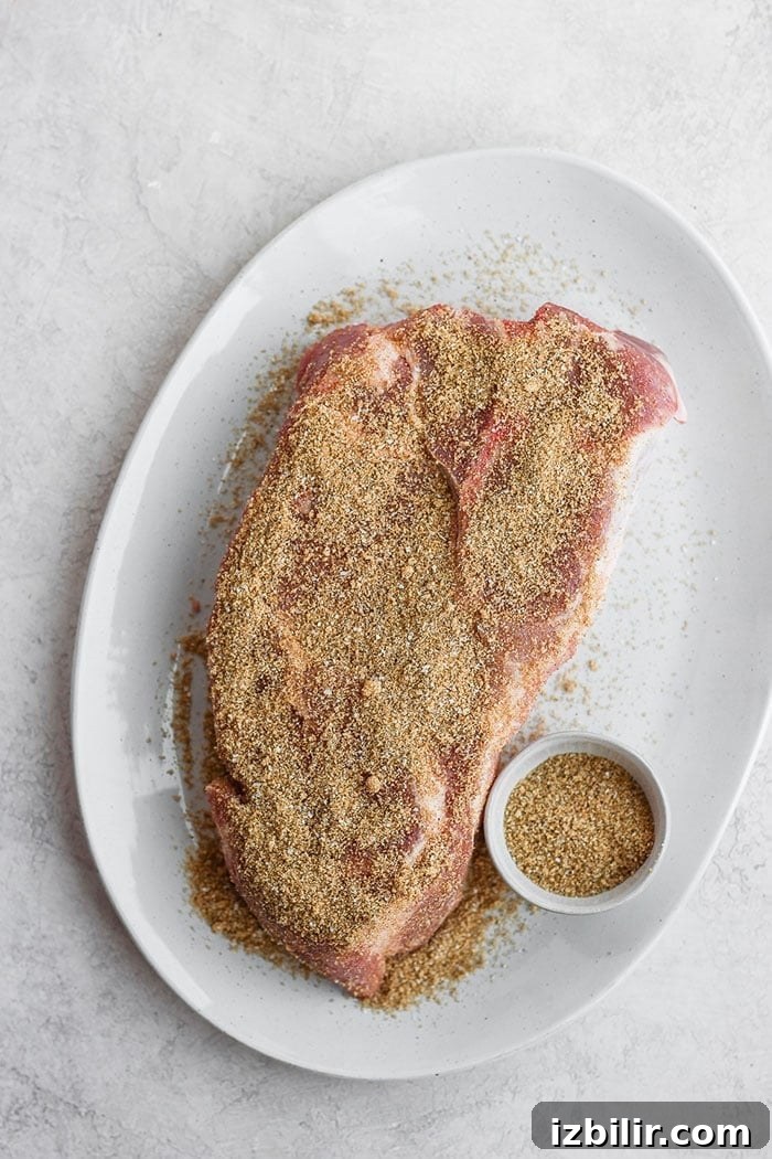 All-purpose dry rub for pork dry rub for pork on a plate