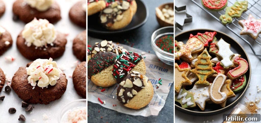 Christmas Cookies on plate.