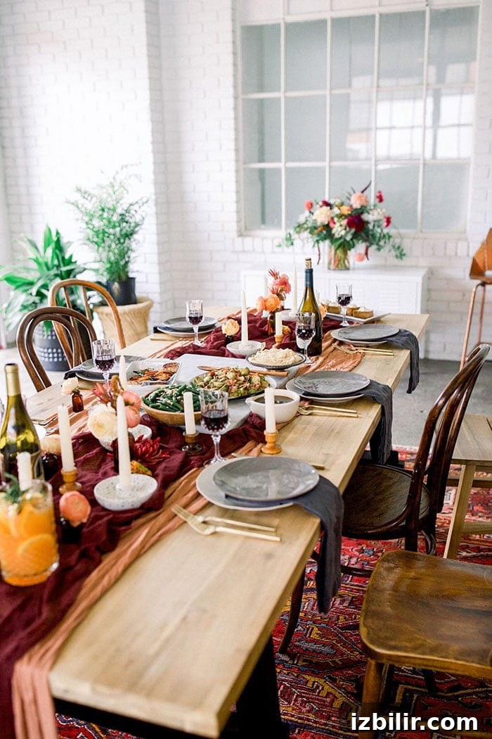 Friendsgiving table idea