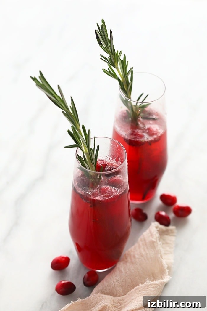 cranberry mojitos