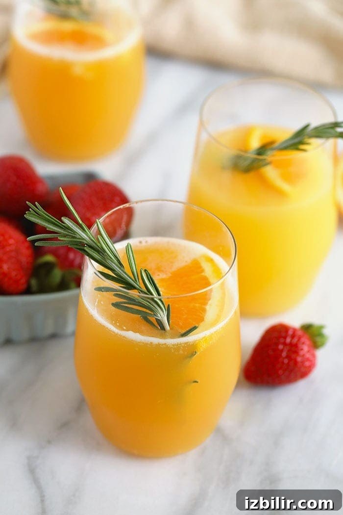 Beermosa in a glass