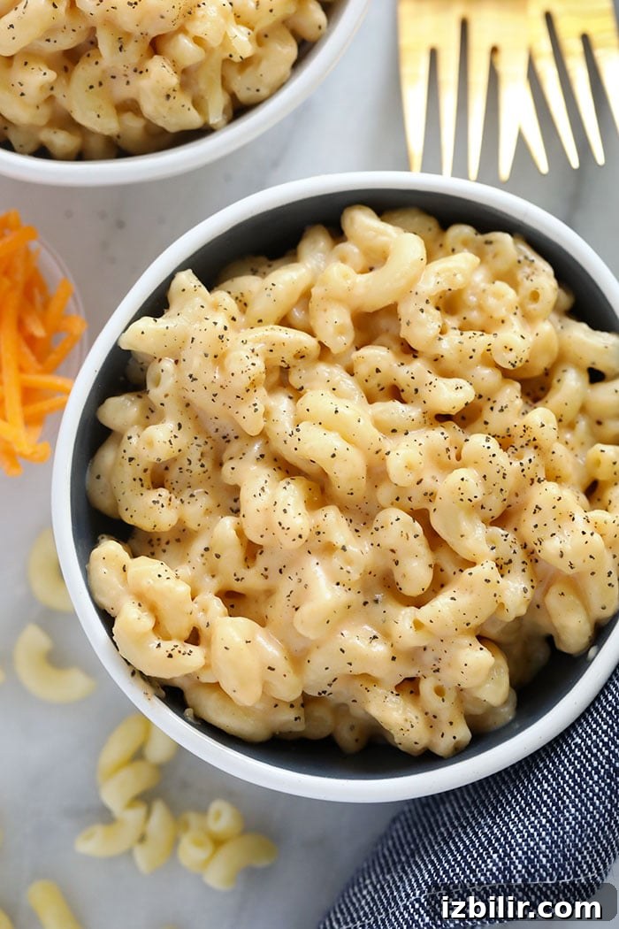 Mac and cheese in a bowl Mac and cheese in a bowl