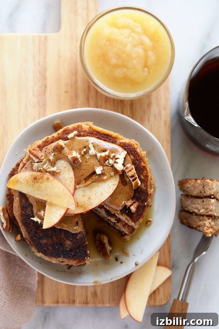 applesauce pancakes on a plate