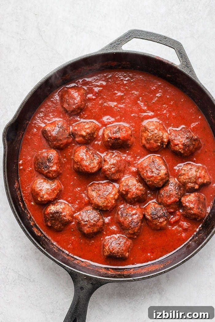 Italian Beef Meat Balls in marinara sauce are a delightful dinner idea and kid-friendly! Beef meatballs in marinara sauce.