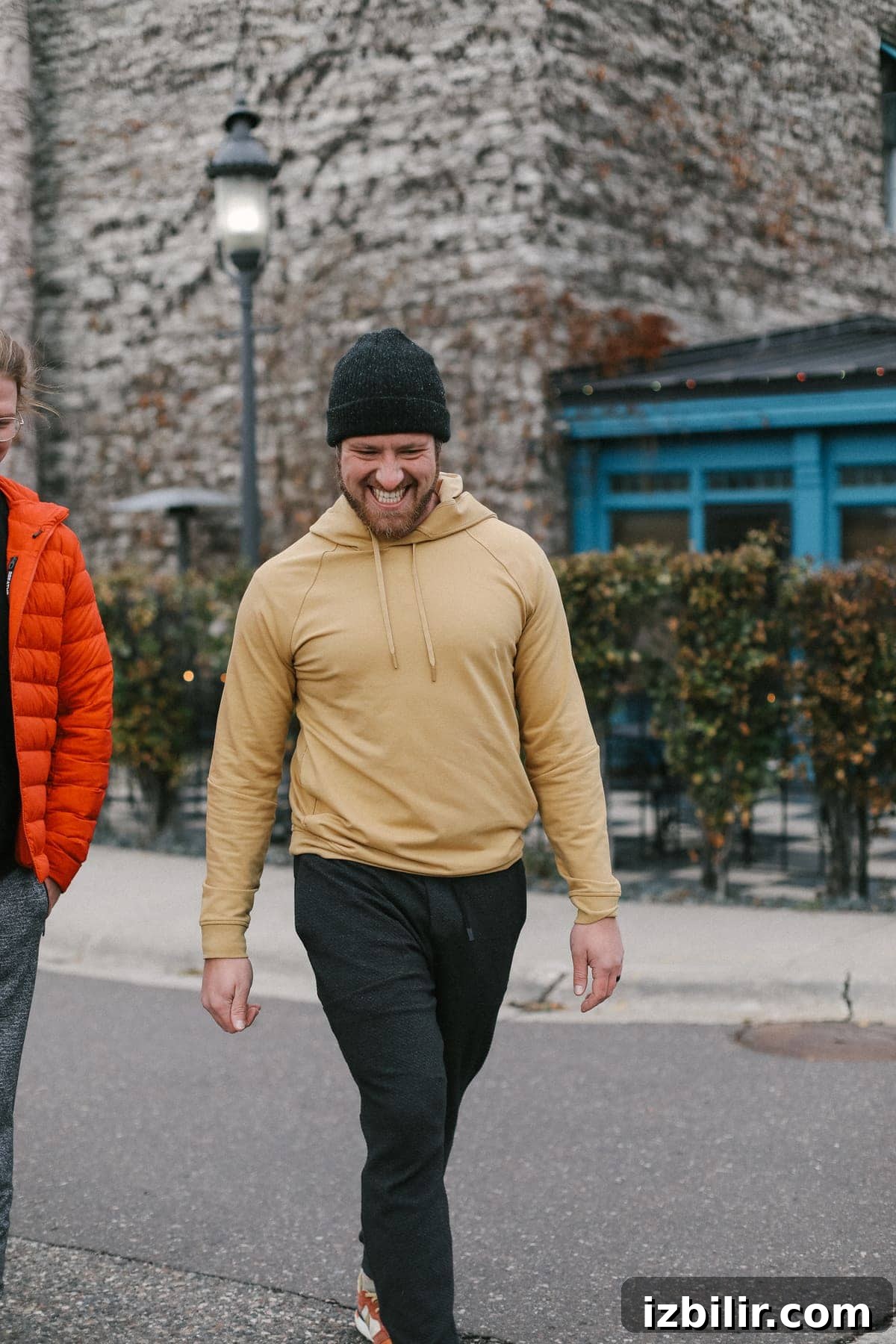 Man wearing a lululemon hoodie