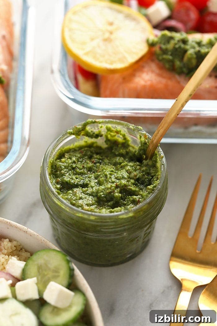 Arugula Mint Pesto arugula mint pesto in jar