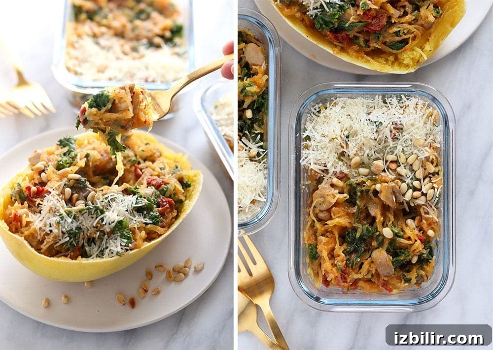 Meal prep stuffed spaghetti squash Stuffed spaghetti squash