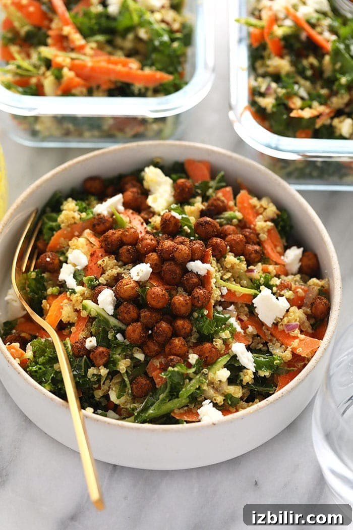 A bowl of Moroccan quinoa salad
