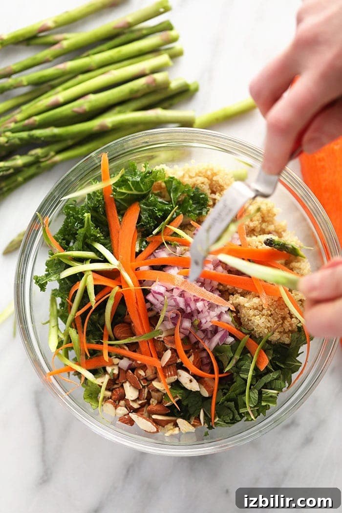 Making vegetable ribbons