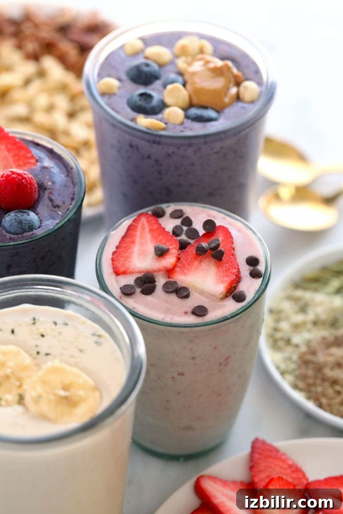 Pack in the protein with one of our delicious protein shake recipes! In this post, we are chatting all about how to make a protein shake along with the best types of protein to use and more! 4 protein shakes.