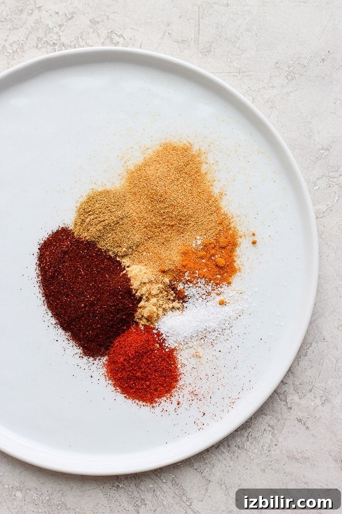 Moroccan spices on a plate