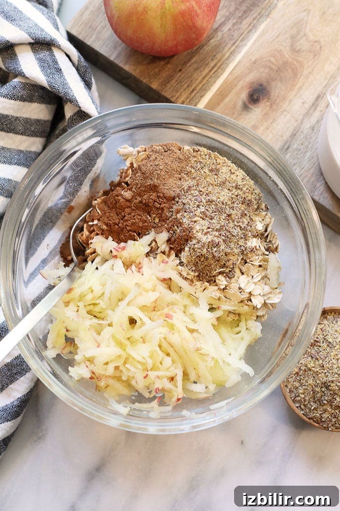 Overnight oats ingredients overnight oats ingredients in a bowl