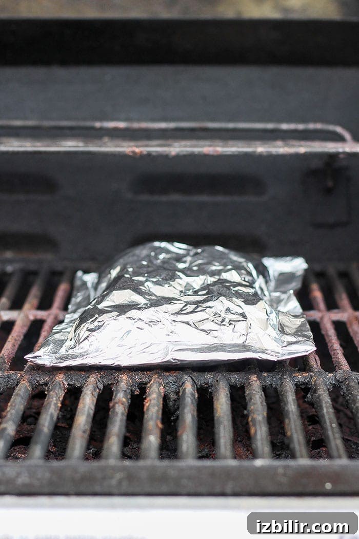 Foil pack on the grill foil pack of potatoes on grill