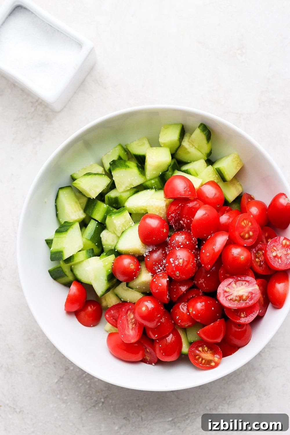 Cucumbers and tomatoes for Greek salad Cucumbers and Tomatoes