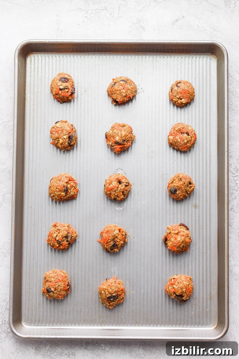 Cookie dough balls Carrot cake cookies rolled into balls.