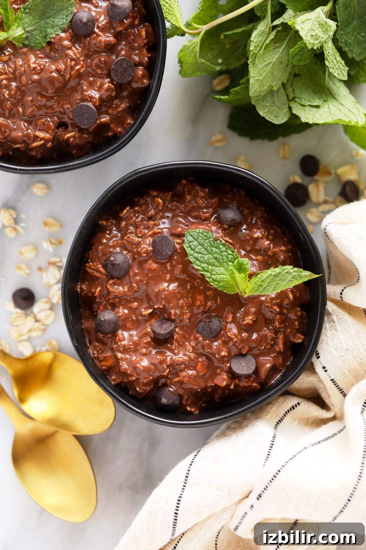 overnight oats in a bowl