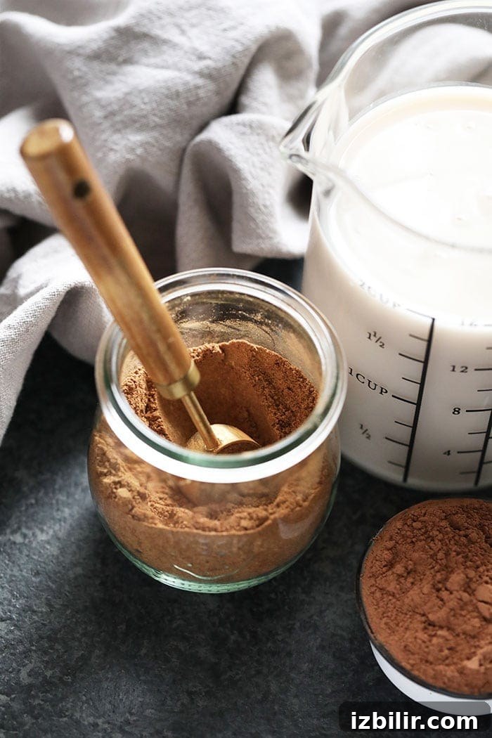 Ingredients for Vegan Chai Hot Chocolate vegan chai hot chocolate ingredients