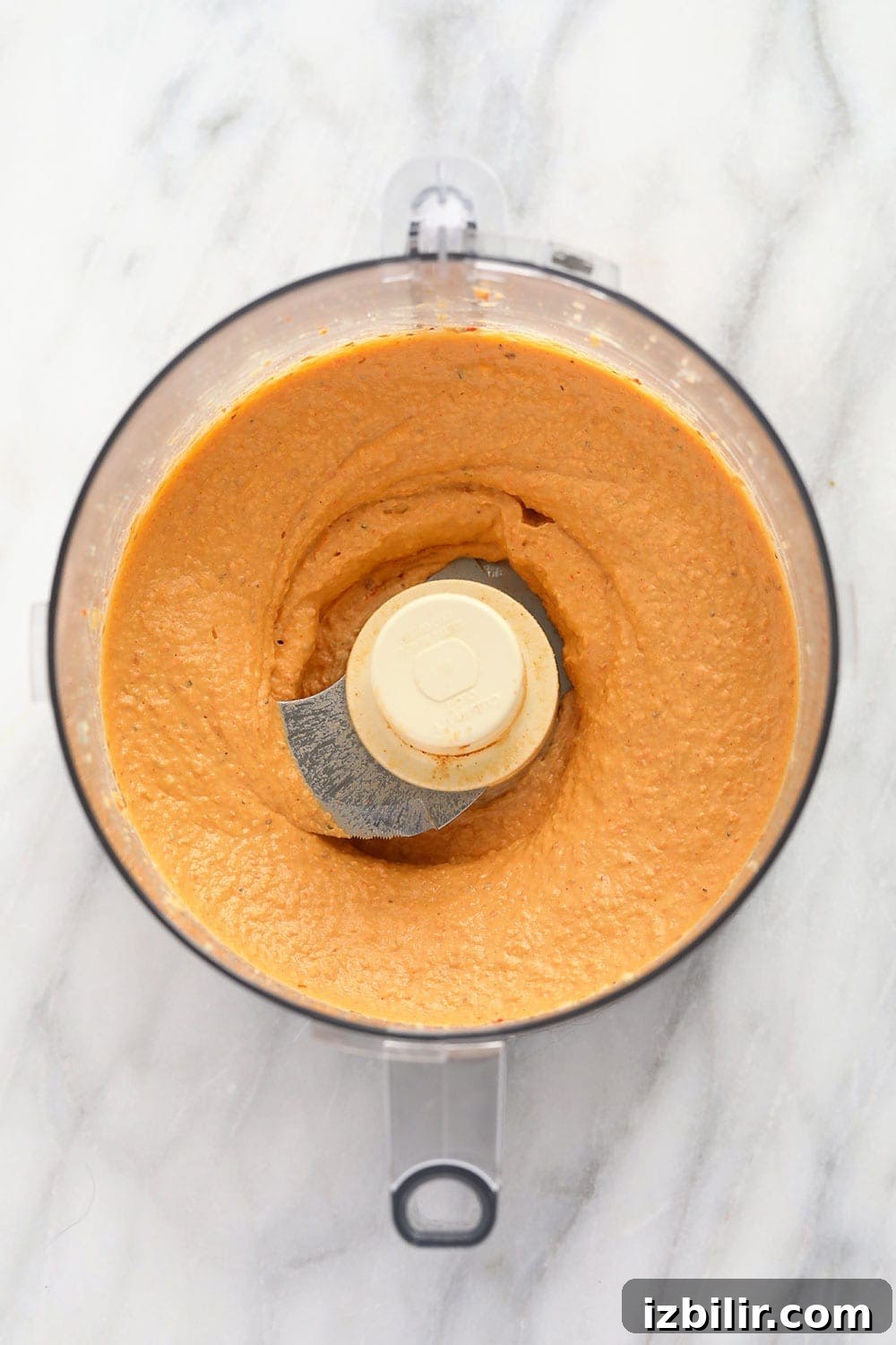Creamy roasted red pepper hummus roasted red pepper hummus blended to perfection in a food processor