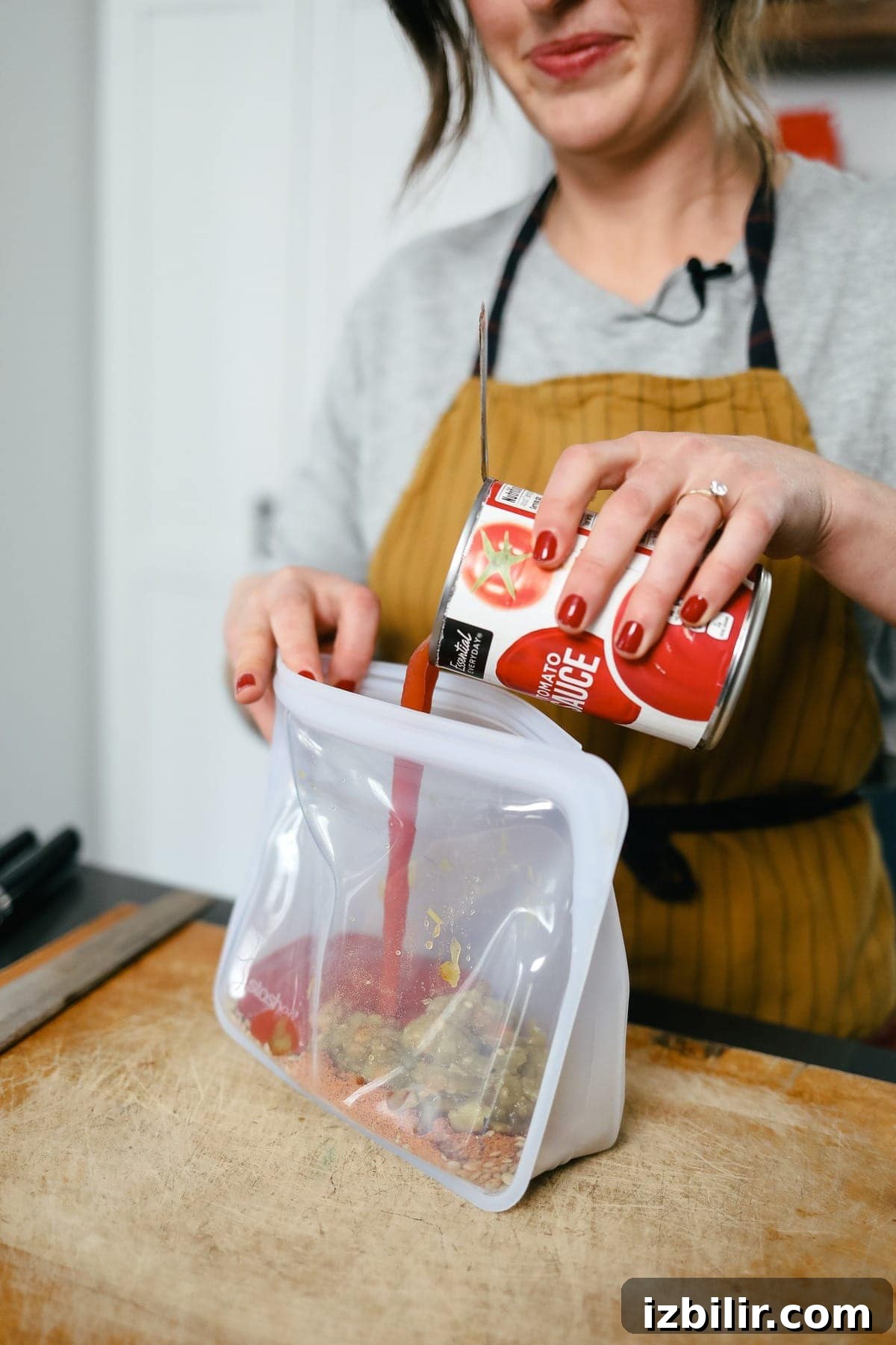 Vegetarian Freezer Meals with Printable Grocery List 7 Preparing Instant Pot Lenti Tacos