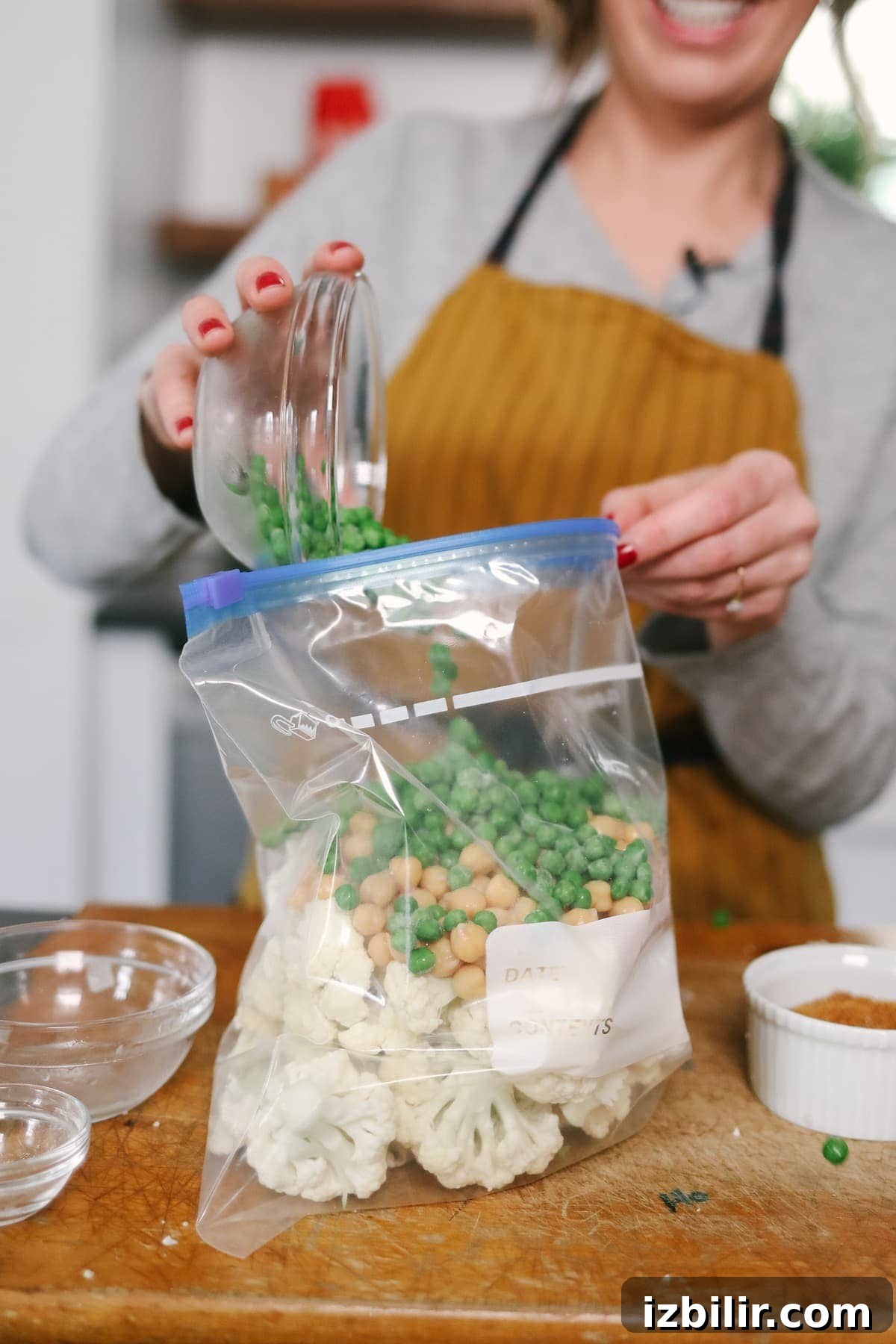 Vegetarian Freezer Meals with Printable Grocery List 10 Preparing moroccan chickpea couscous