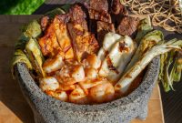 Mixed Molcajete with Grilled Meats and Shrimp