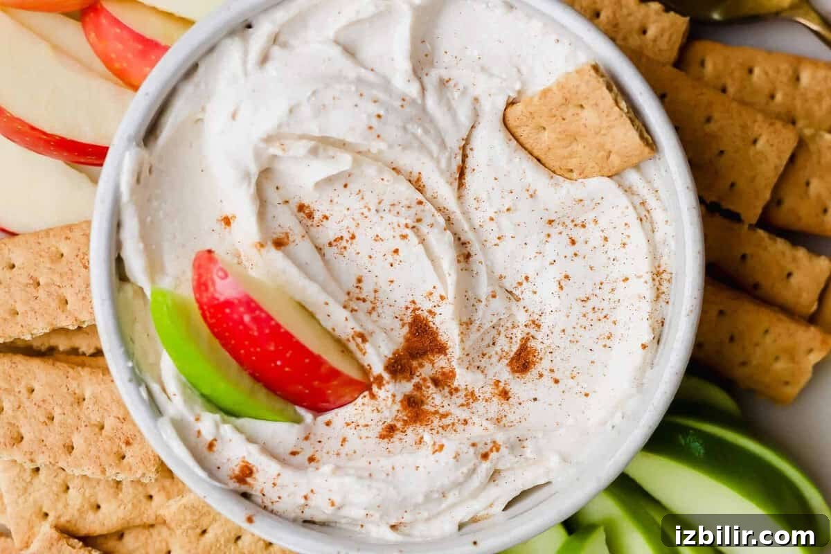 apple dip in bowl from three quarter angle