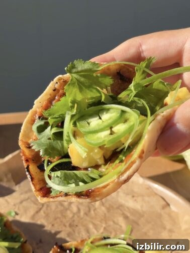 Teriyaki Chicken Smash Tacos with Grilled Pineapple 2 Chicken Teriyaki Smash Tacos with grilled pineapple
