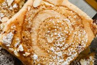 Sheet Pan Almond Croissant Pancakes for Brunch