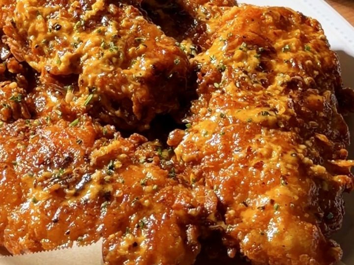 Crispy Spicy Garlic Parmesan Chicken Tenders Recipe